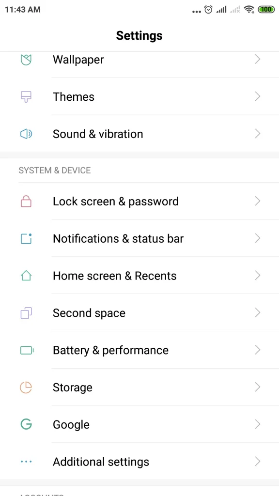 redmi settings additional settings miui 10