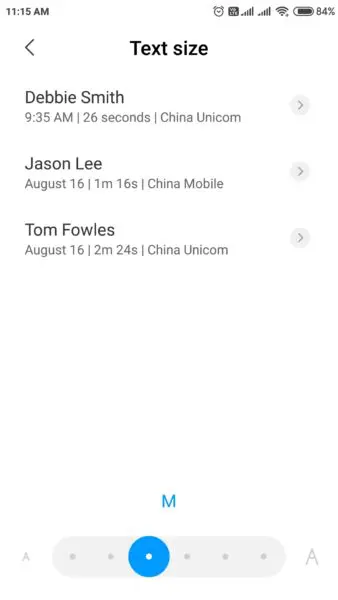 How to Change System Text Size in Xiaomi Redmi Note 4 - Works 1 medium sytem font size redmi note 4 338x600 1
