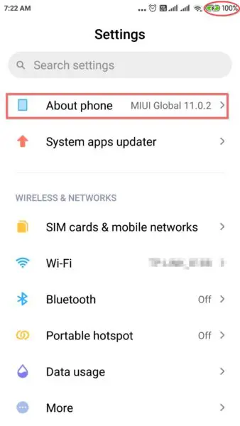 Xiaomi Redmi Note 4 - How to Change Batter Indicator to Percentage and Graphical 2 xiaomi miui 11 settings 338x600 2