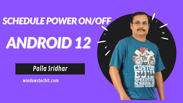 How to Schedule Power On/Off Android 12 Automatically in 30 secs?
