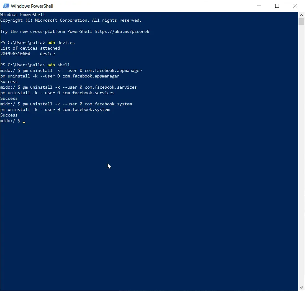 uninstall system apps redmi note 4 adb shell commands