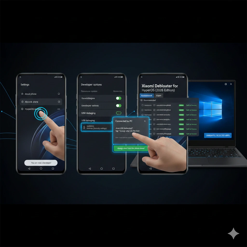 xiaomi bloatware removal tool windows 11 interface