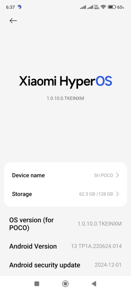 xiaomi hyper os android 2026