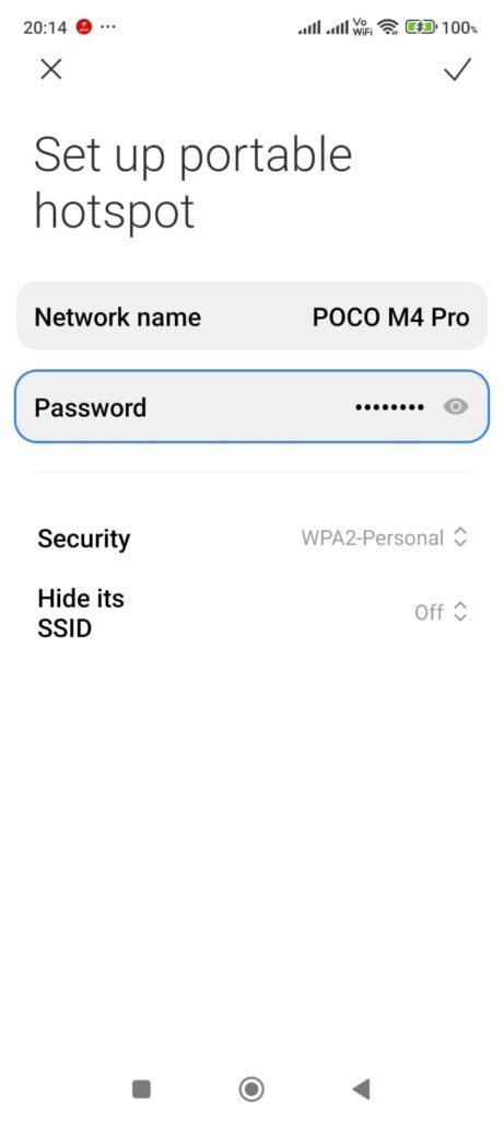 change hotspot password xiaomi