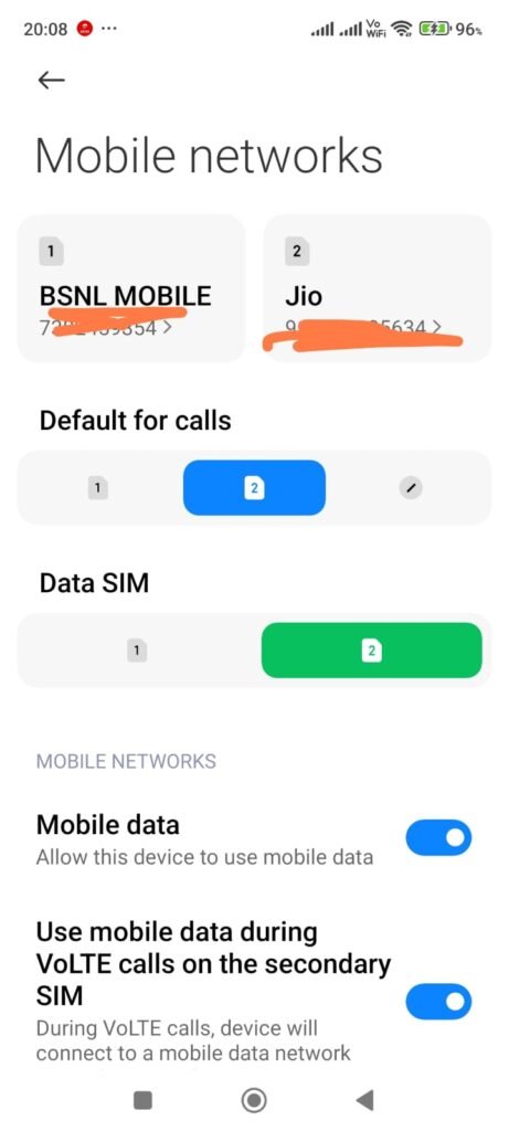 mobile networks xiaomi